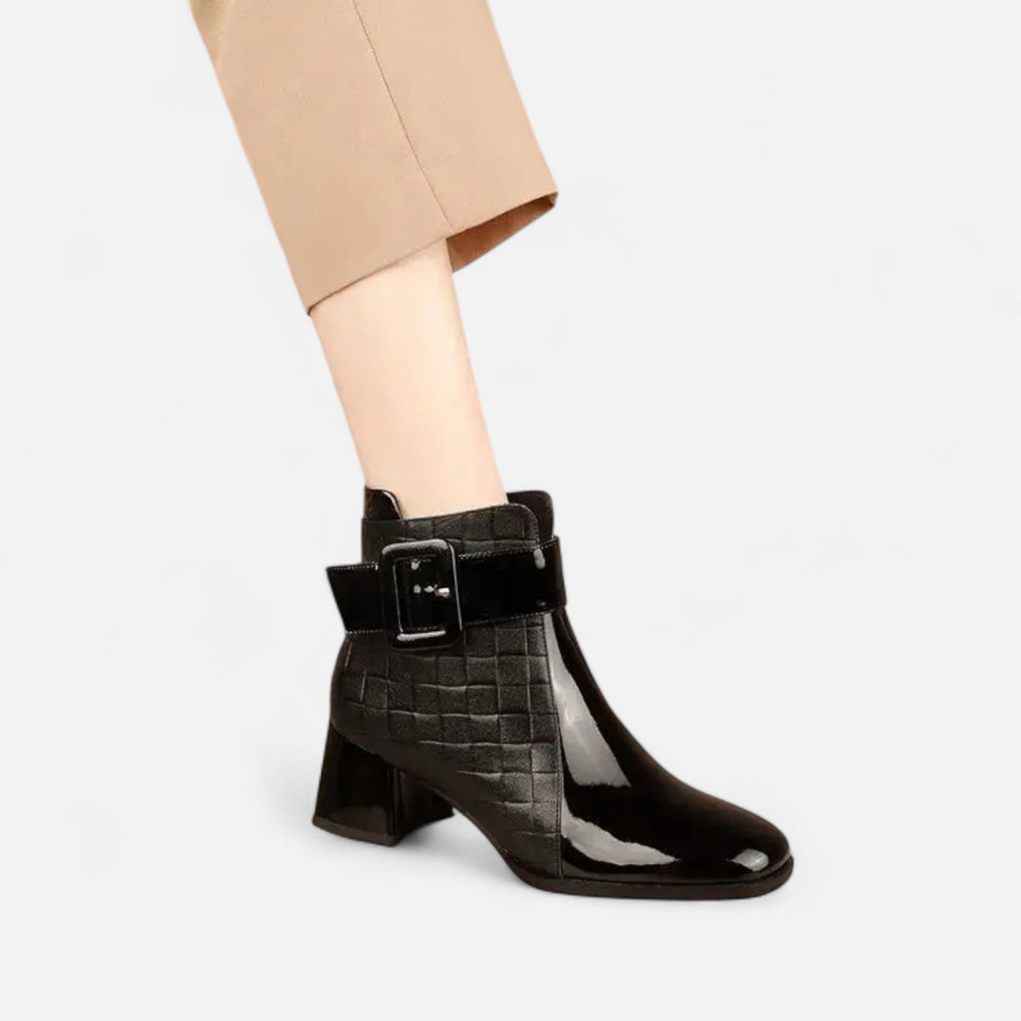 Velour Boutique | Women's Ankle Boots Buckle Detail