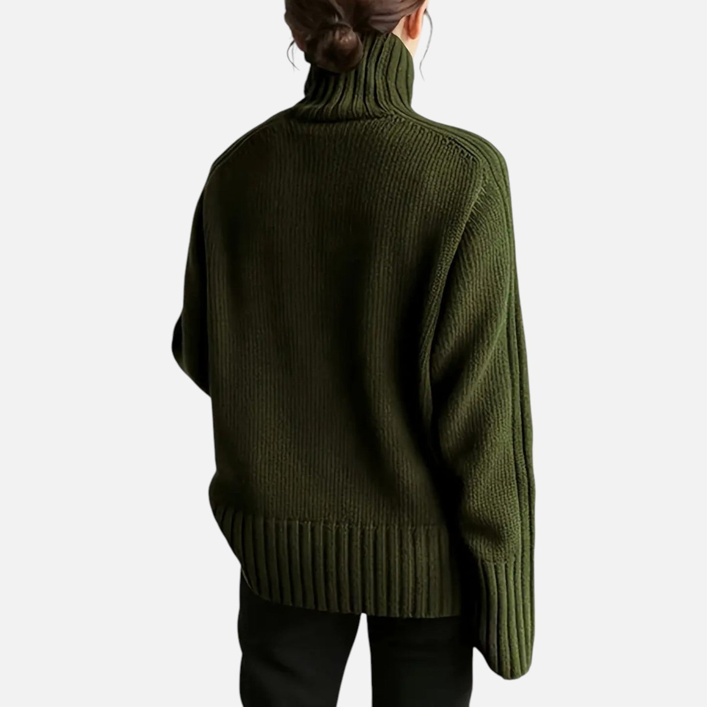 Velour Boutique | Women's Knit Turtleneck Sweater Solid Colour Style