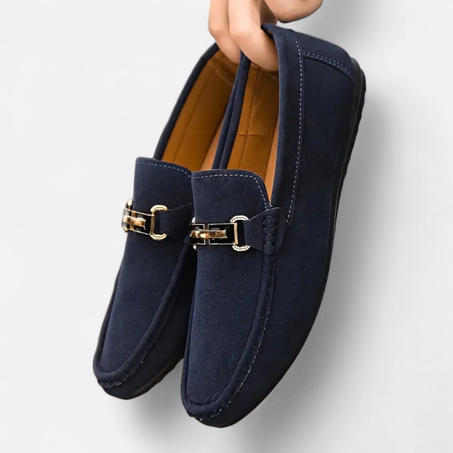 Velour Boutique | Men’s Loafers Elegant Buckle Detail