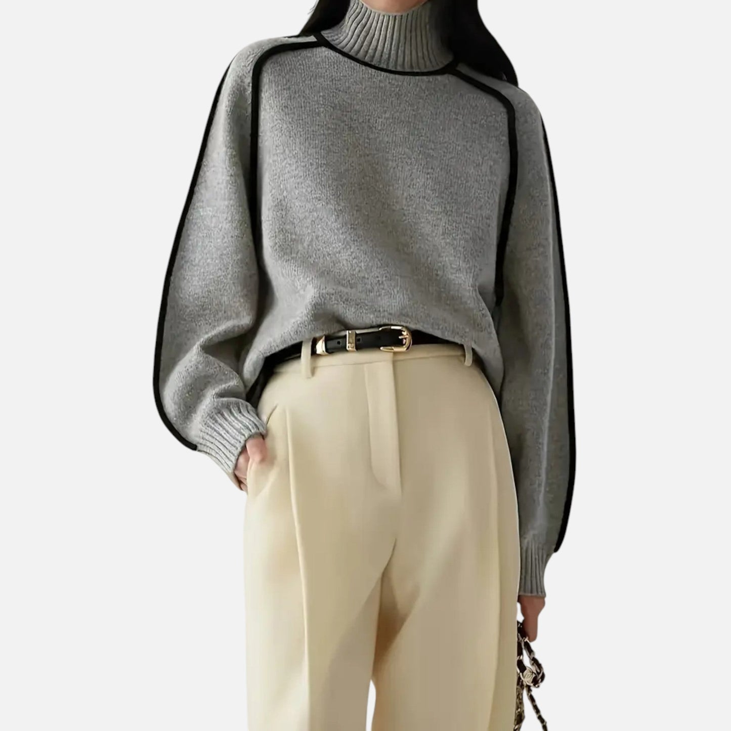 Velour Boutique | Women's Pullover Knitwear Refined Stripes