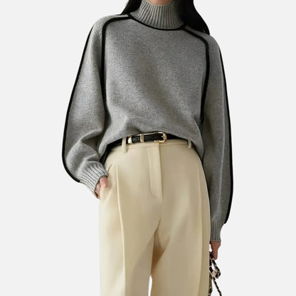 Velour Boutique | Women's Pullover Knitwear Refined Stripes