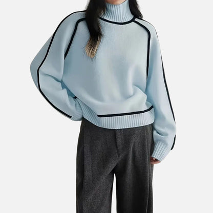 Velour Boutique | Women's Pullover Knitwear Refined Stripes