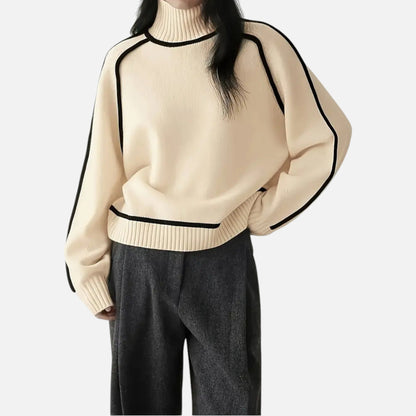 Velour Boutique | Women's Pullover Knitwear Refined Stripes