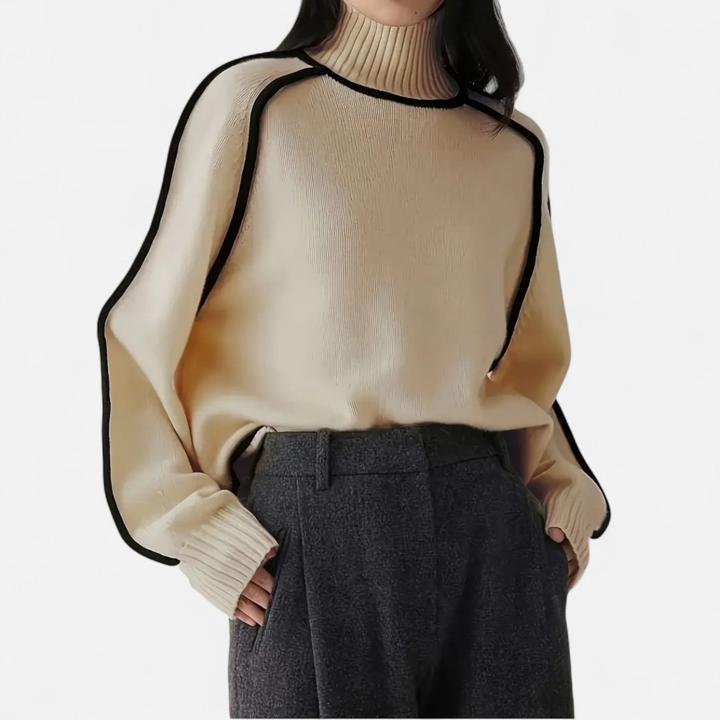 Velour Boutique | Women's Pullover Knitwear Refined Stripes