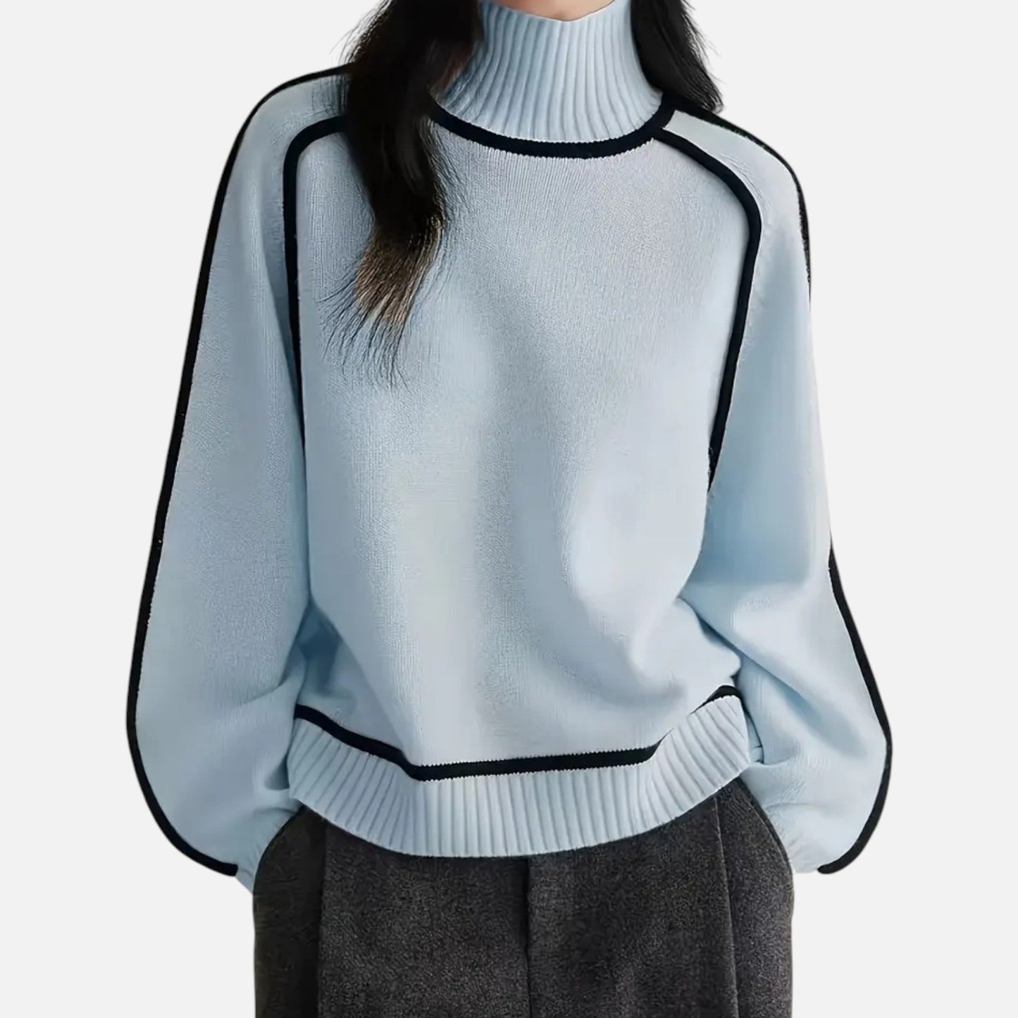 Velour Boutique | Women's Pullover Knitwear Refined Stripes