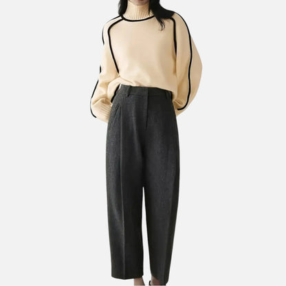 Velour Boutique | Women's Pullover Knitwear Refined Stripes