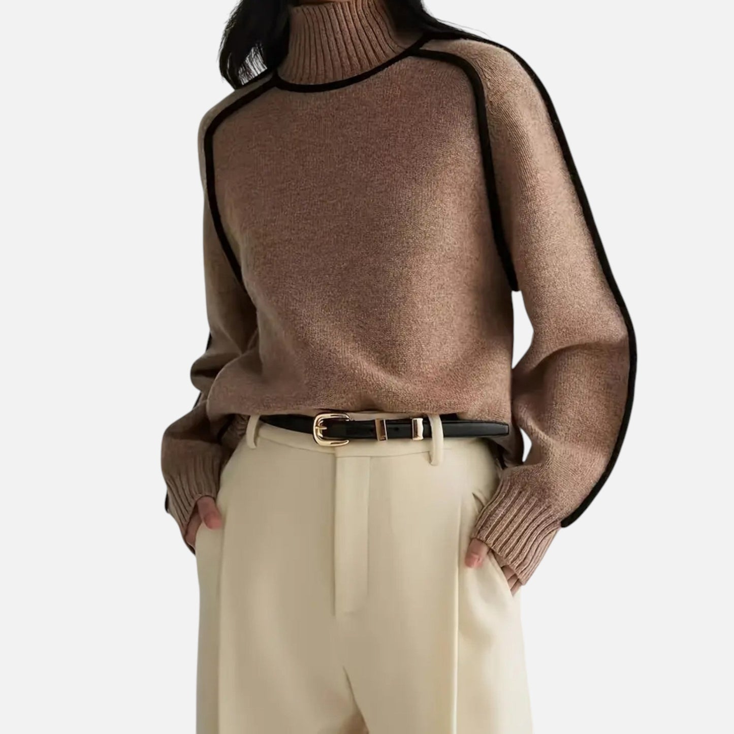 Velour Boutique | Women's Pullover Knitwear Refined Stripes