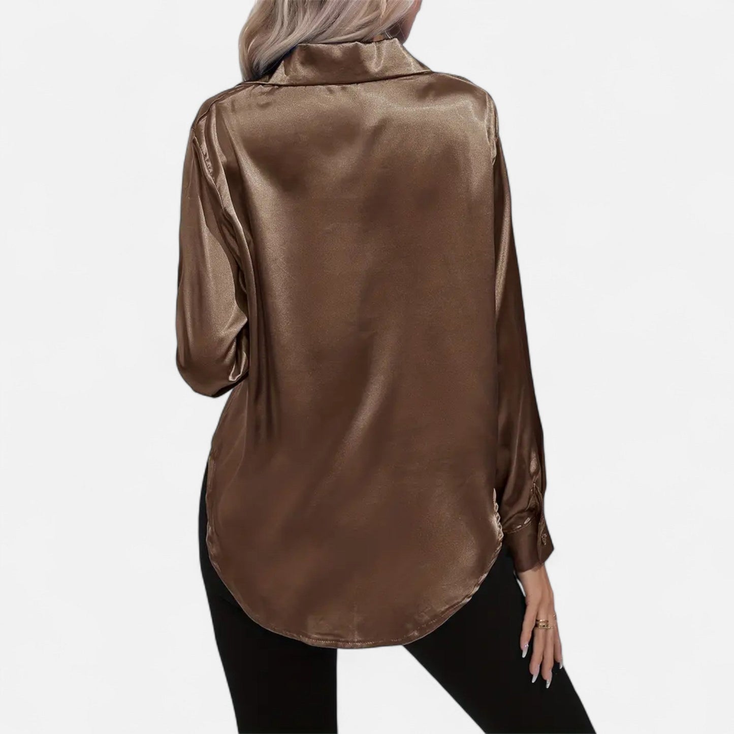 Velour Boutique | Women's Satin Blouse Glossy Elegance