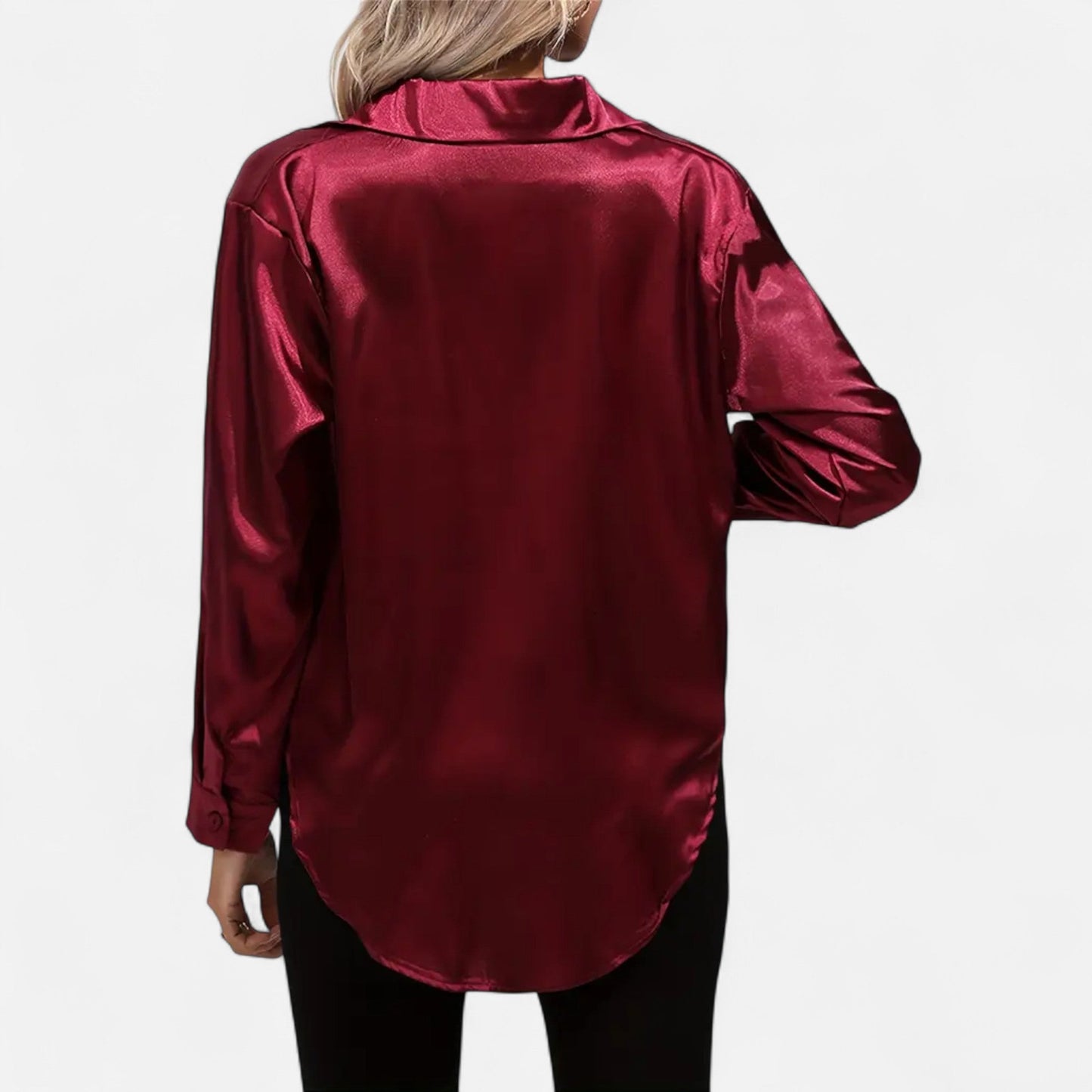 Velour Boutique | Women's Satin Blouse Glossy Elegance