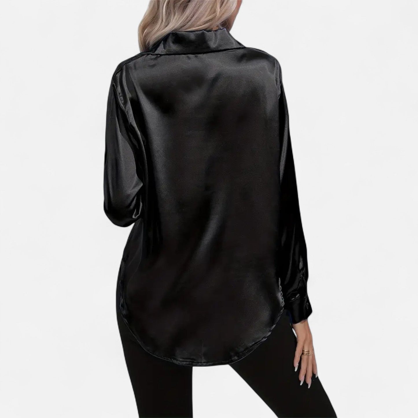 Velour Boutique | Women's Satin Blouse Glossy Elegance