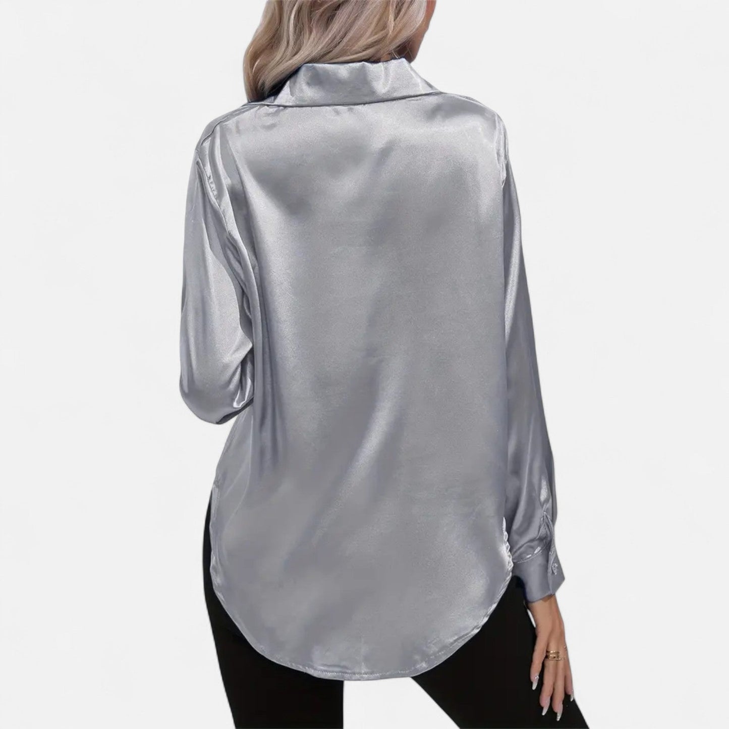Velour Boutique | Women's Satin Blouse Glossy Elegance