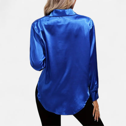 Velour Boutique | Women's Satin Blouse Glossy Elegance