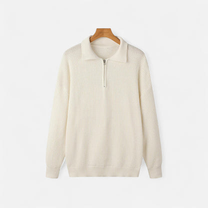 Velour Boutique | Men’s Half-Zip Sweater Mercerised Cotton