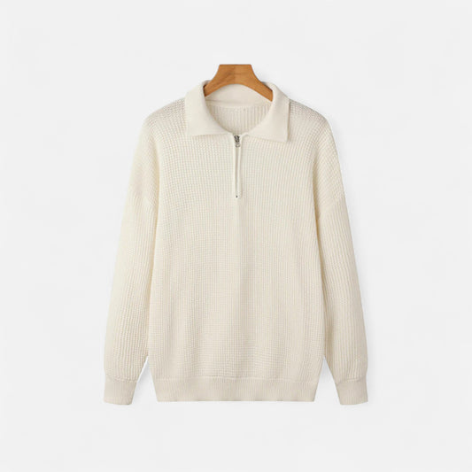 Velour Boutique | Men’s Half-Zip Sweater Mercerised Cotton