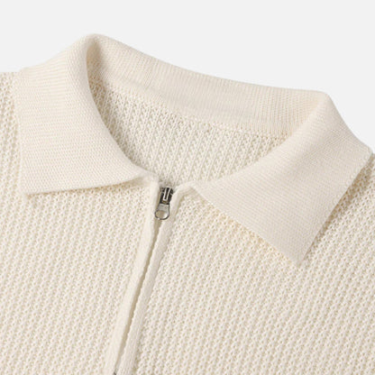 Velour Boutique | Men’s Half-Zip Sweater Mercerised Cotton