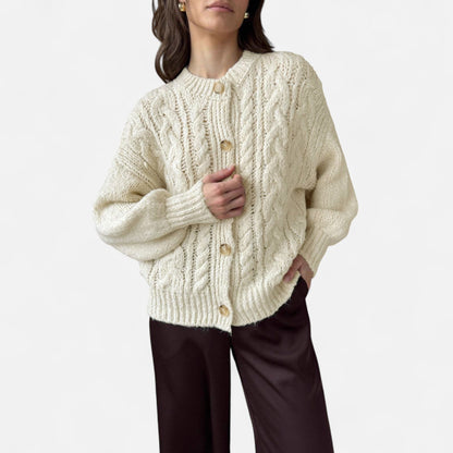 Velour Boutique | Women's Textured Knit Wool Cardigan